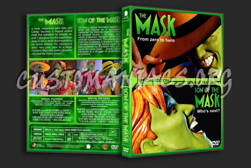 The Mask/Son of the Mask Double dvd cover