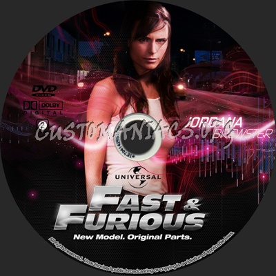 Fast and Furious dvd label