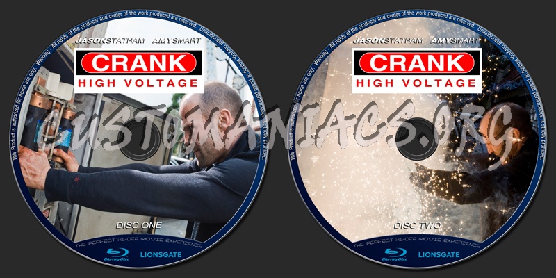 Crank 2 High Voltage blu-ray label