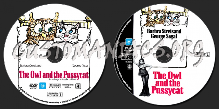 The Owl And The Pussycat dvd label