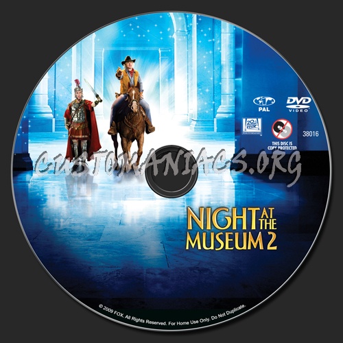 Night at the Museum 2 dvd label