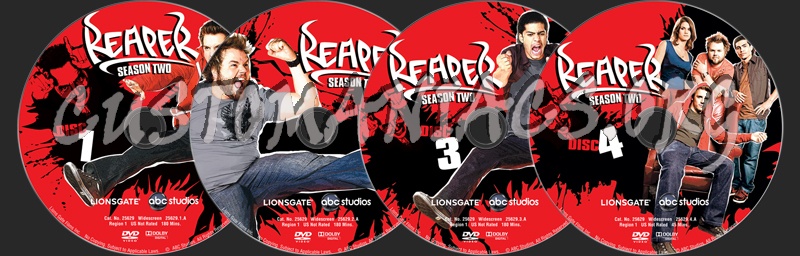 Reaper Season 2 dvd label
