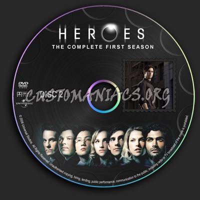 Heroes - Season 1 dvd label