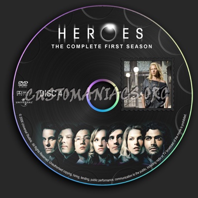 Heroes - Season 1 dvd label