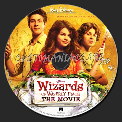 Wizards of Waverly Place The Movie dvd label