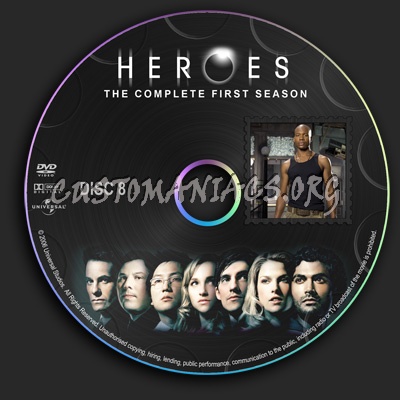 Heroes - Season 1 dvd label