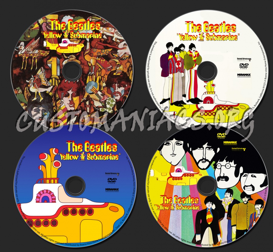 Yellow Submarine dvd label