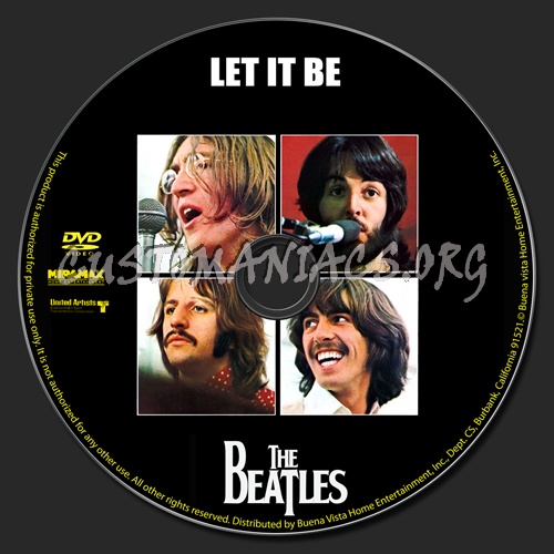 Let It Be dvd label