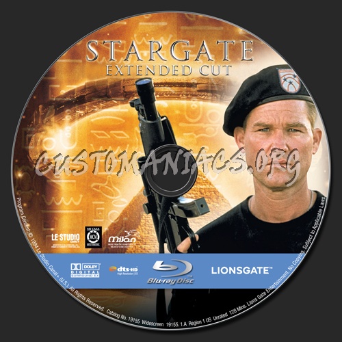 Stargate blu-ray label