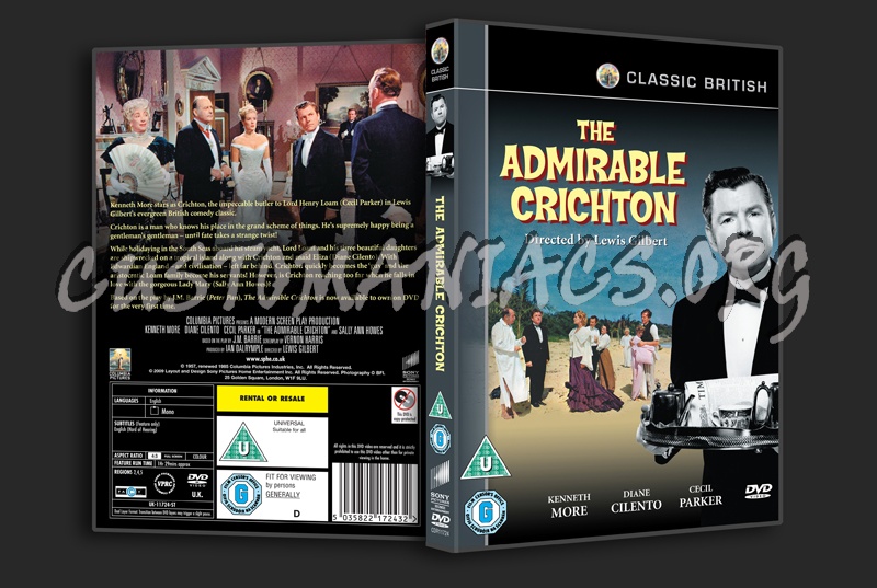 The Admirable Crichton dvd cover