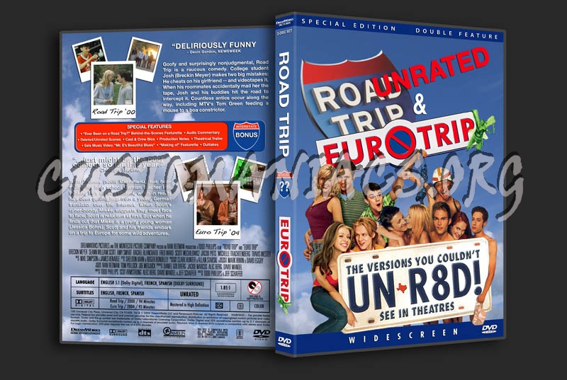 Road Trip/EuroTrip Double (UNRATED version) dvd cover