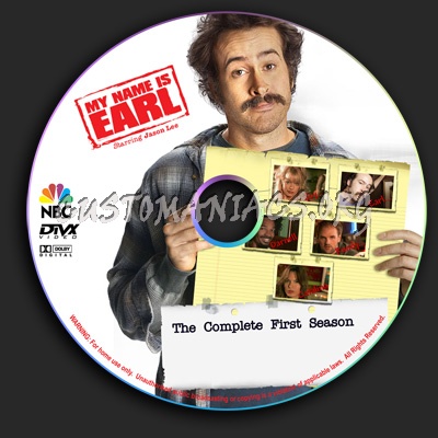 My Name Is Earl - Season 1 dvd label