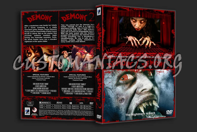 Demons/Demons 2 Double Feature dvd cover