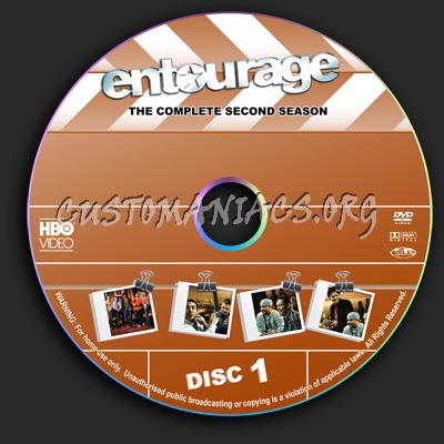 Entourage - Season 2 dvd label