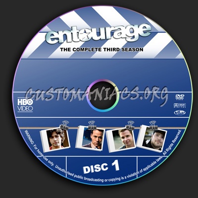 Entourage - Season 3 dvd label