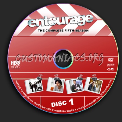 Entourage - Season 5 dvd label