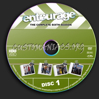 Entourage - Season 6 dvd label