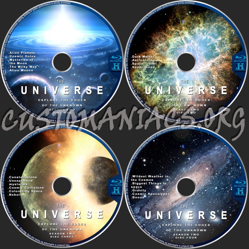 The Universe Season 2 dvd label