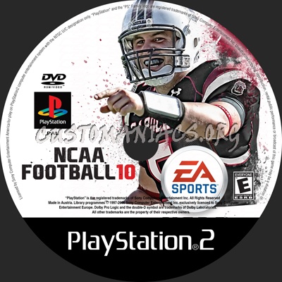 Ncaa10 Ps2 dvd label