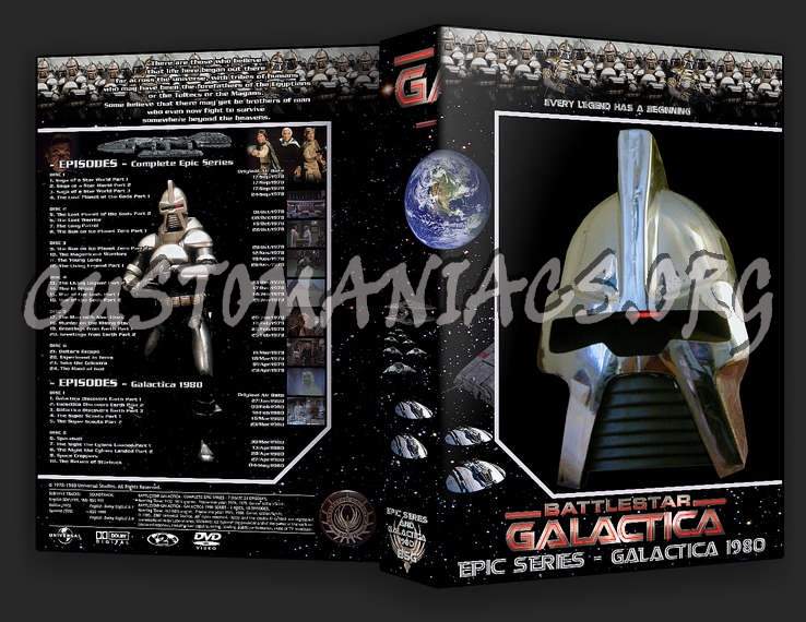 Battlestar Galactica - The Complete Collection dvd cover