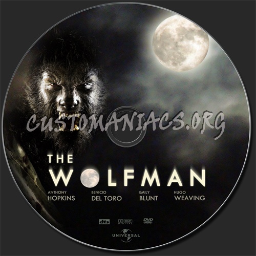 The Wolfman dvd label