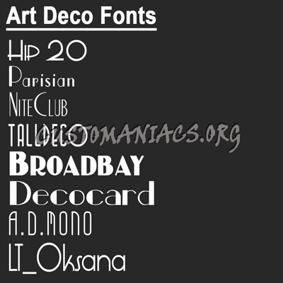 Art Deco Fonts 