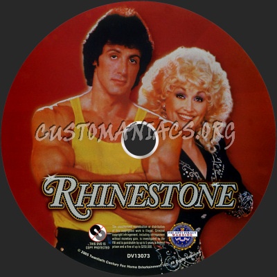 Rhinestone dvd label