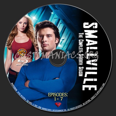 Smallville Season 7 blu-ray label