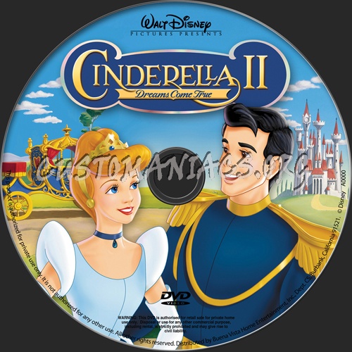 Cinderella 2 dvd label