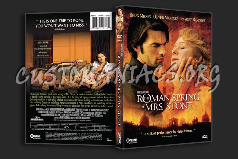 The Roman Spring of Mrs. Stone dvd cover