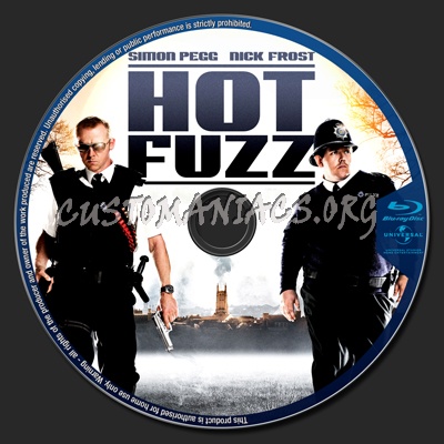 Hot fuzz blu-ray label