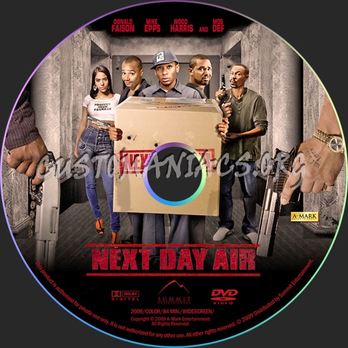 Next Day Air dvd label
