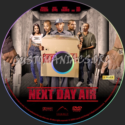 Next Day Air dvd label