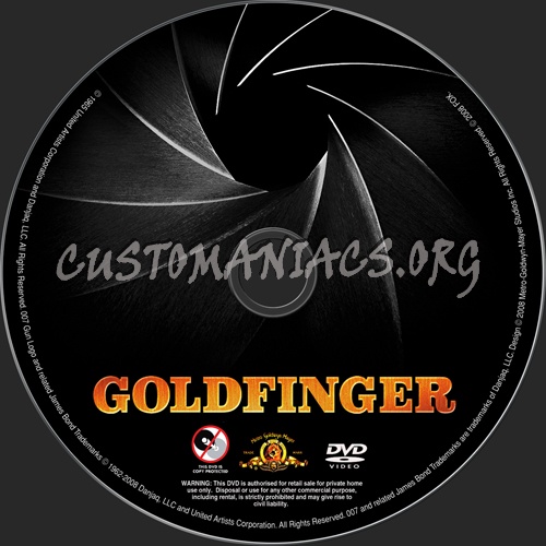 Goldfinger dvd label