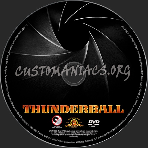 Thunderball dvd label