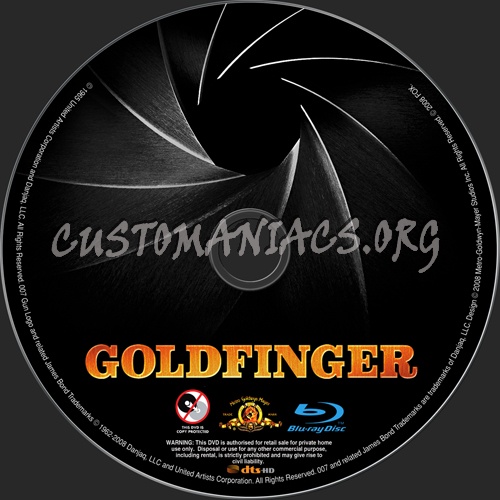 Goldfinger blu-ray label