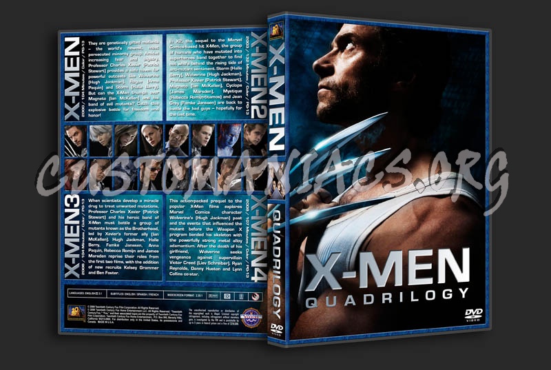 X-Men Quadrilogy dvd cover