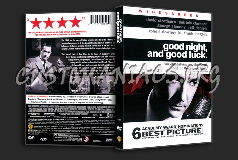 Good Night and Good Luck dvd cover