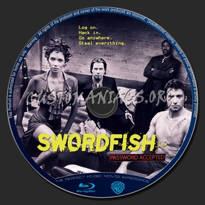 Swordfish blu-ray label