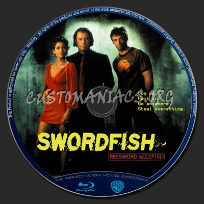 Swordfish blu-ray label