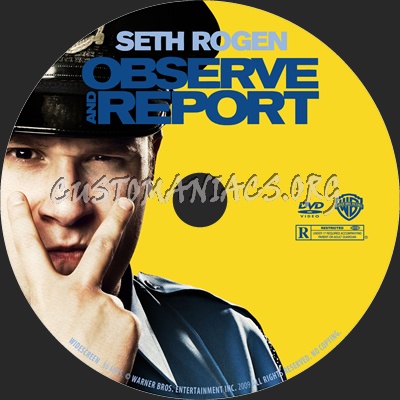 Observe and Report dvd label