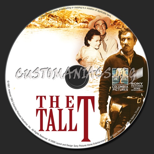 The Tall T dvd label