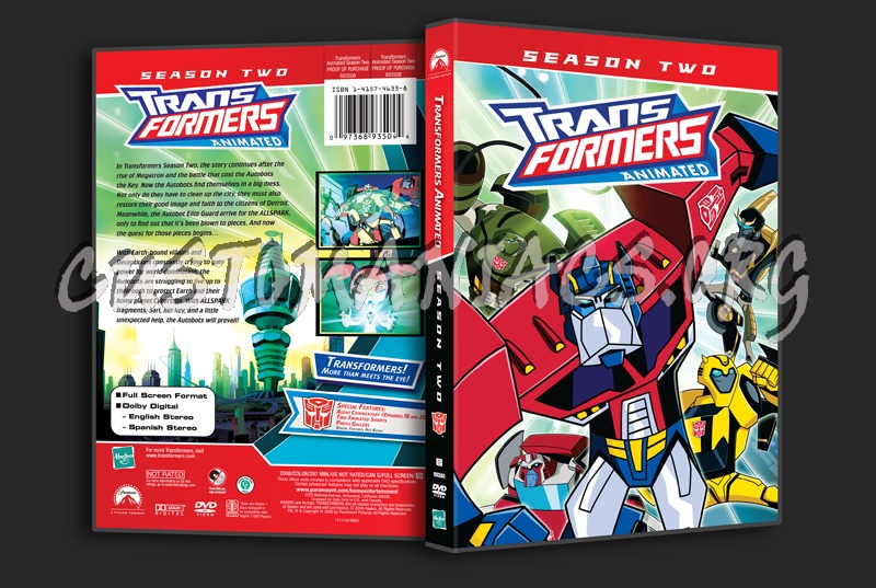 Transformers Animated Season 2 dvd cover