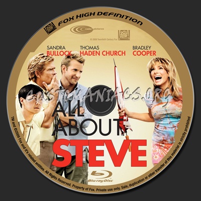 All About Steve blu-ray label