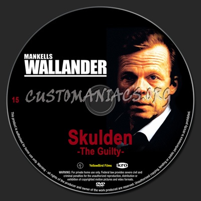 Wallander 15 The Guilty dvd label