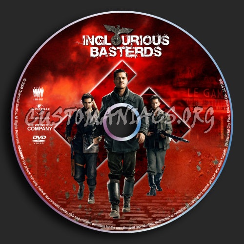 Inglourious Basterds dvd label