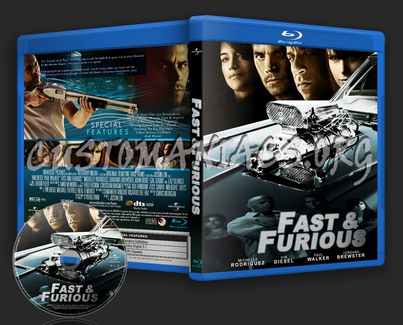 Fast & Furious blu-ray cover