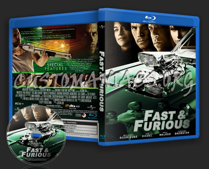 Fast & Furious blu-ray cover