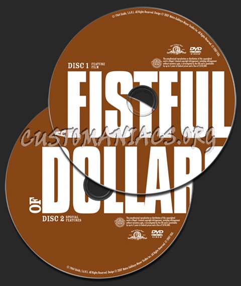 A Fistful of Dollars dvd label