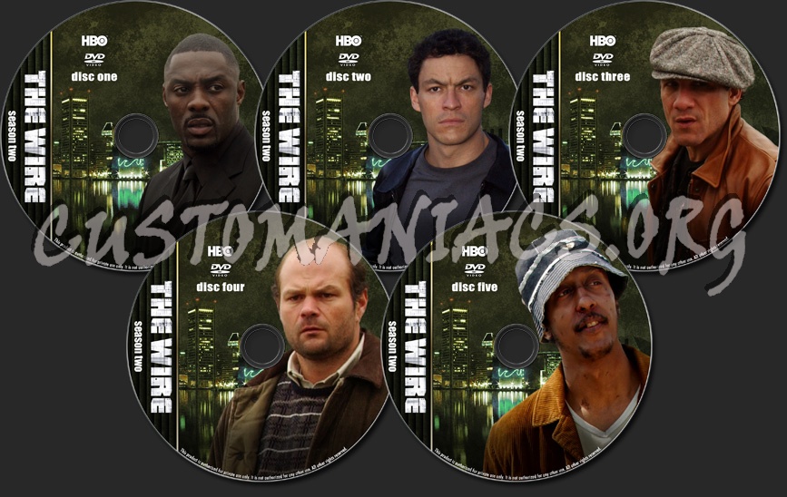 The Wire - TV Collection dvd label